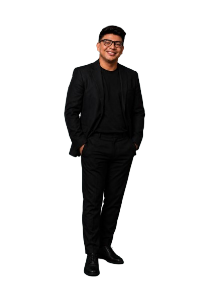 Dennis Santos em pé